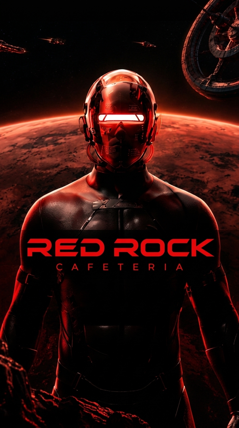 Red Rock Cafeteria Cosmic Astronaut Explorer Mobile